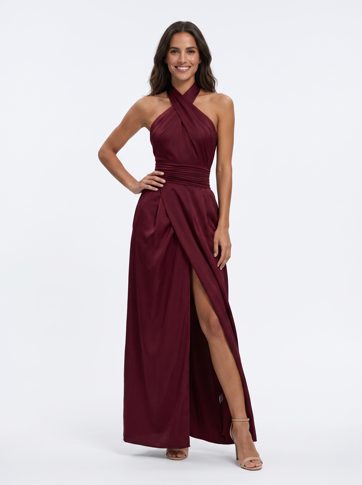 Norlene – Robe Maxi Halter Élégante