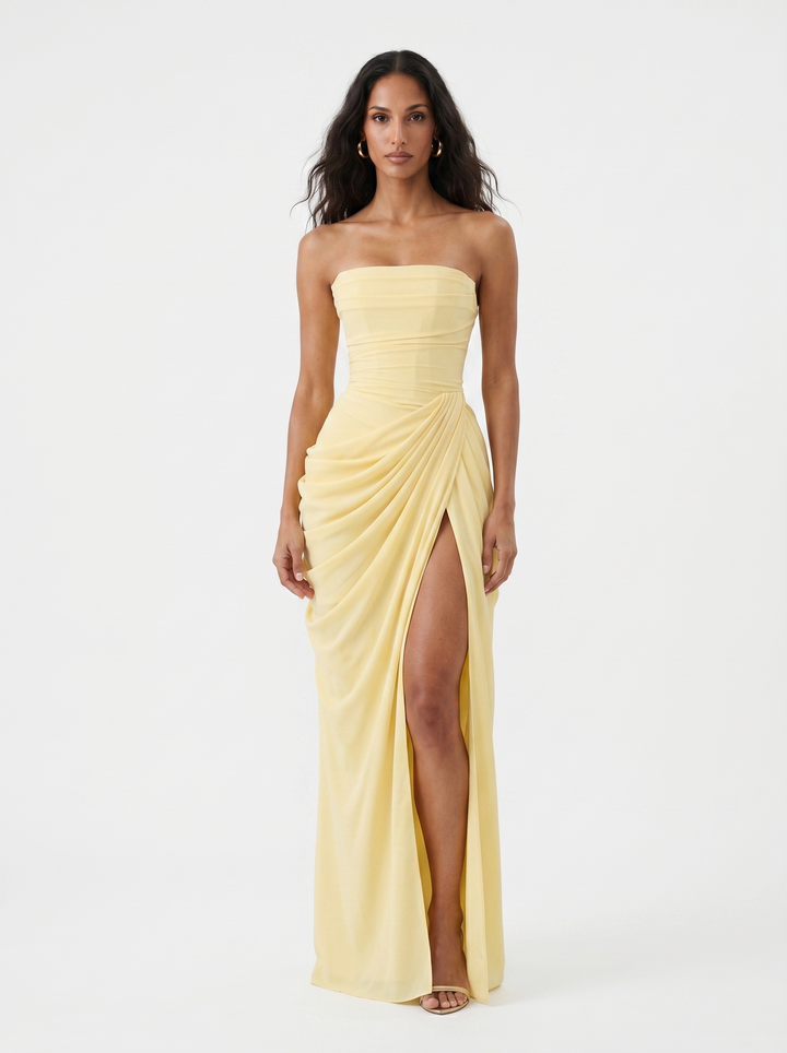 Jenesse - Robe de Soirée en Chiffon Élégante