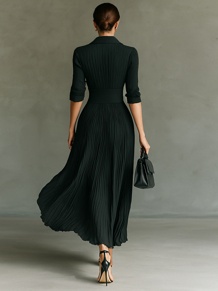Gina - Robe Maxi à Manches Longues