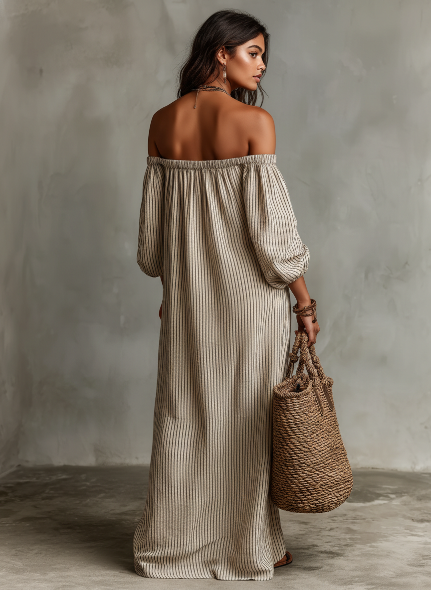 Carmen | Robe longue avec design décolleté