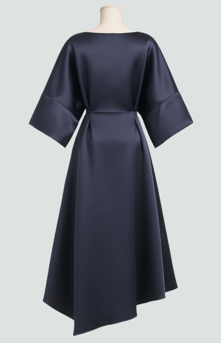 Tricia – Robe Maxi en Satin Élégante