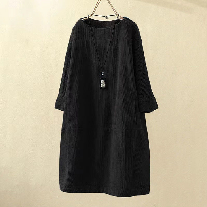 Yasie – Robe Midi Rétro Élégante pour un Charme Intemporel sans Effort