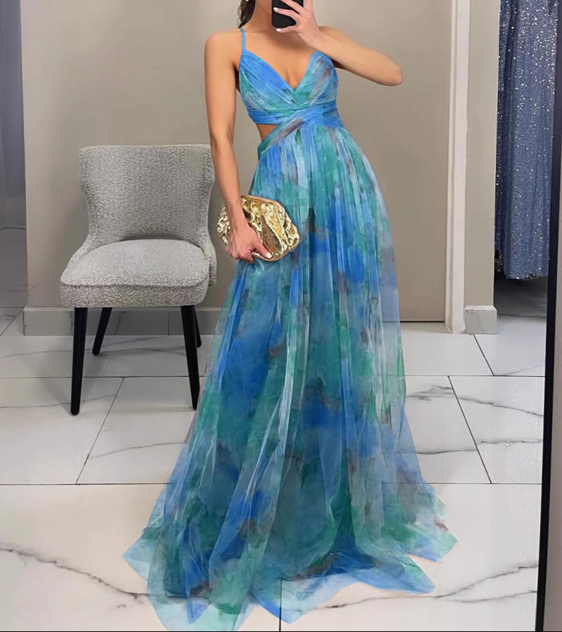 Merida - Robe Maxi en Chiffon Floral