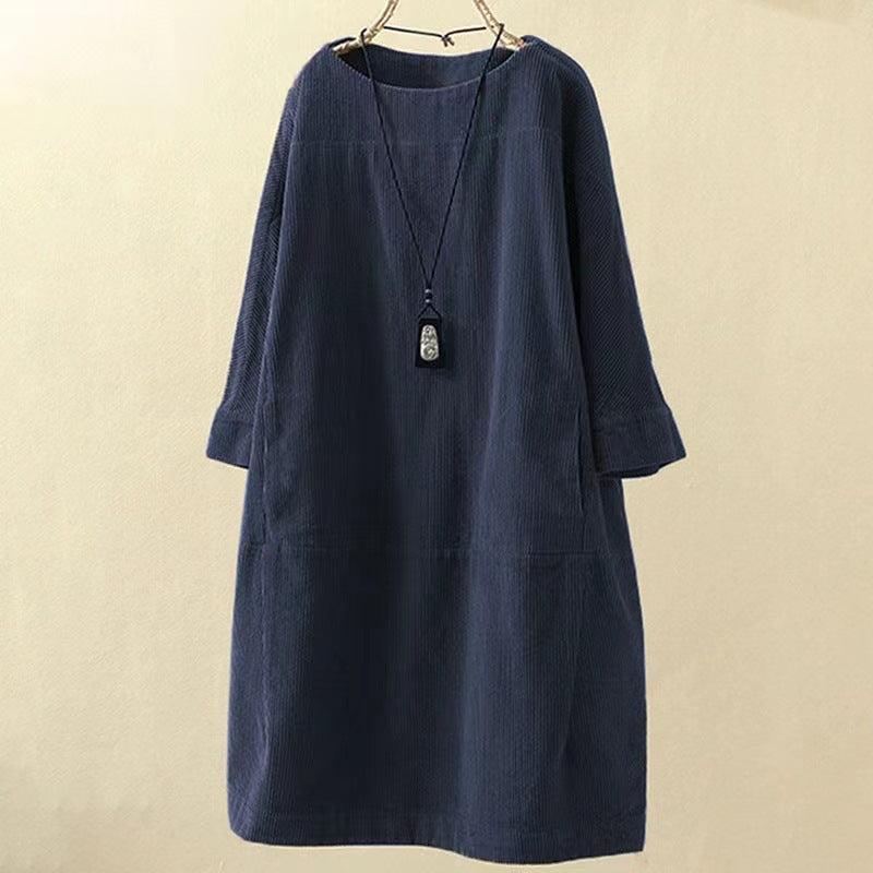 Yasie – Robe Midi Rétro Élégante pour un Charme Intemporel sans Effort
