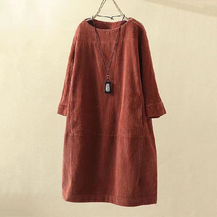 Yasie – Robe Midi Rétro Élégante pour un Charme Intemporel sans Effort