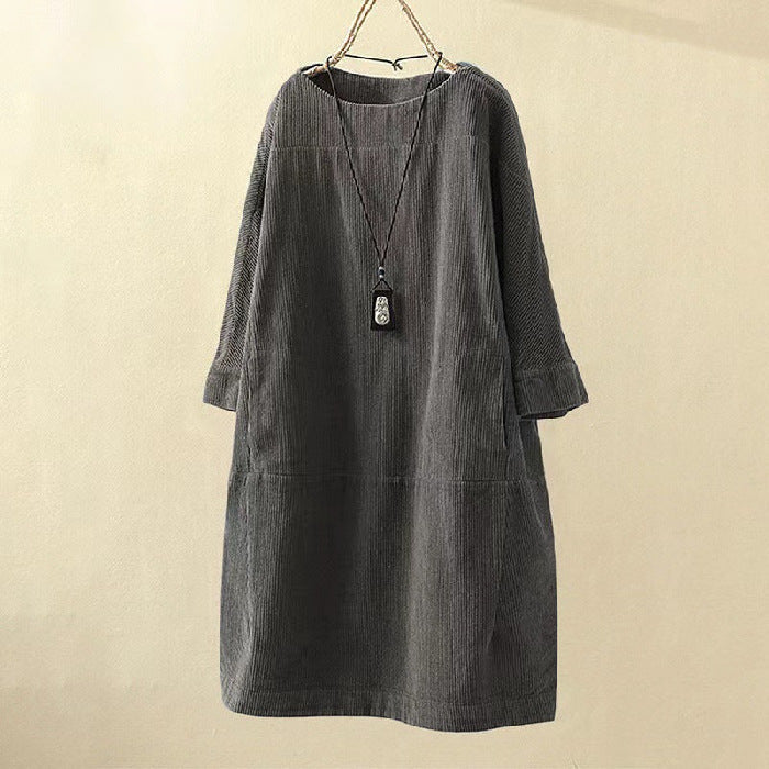 Yasie – Robe Midi Rétro Élégante pour un Charme Intemporel sans Effort