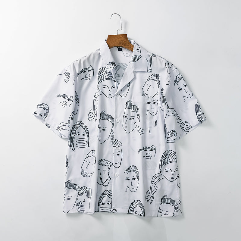 Lorenz - Chemise d'été à col cubain