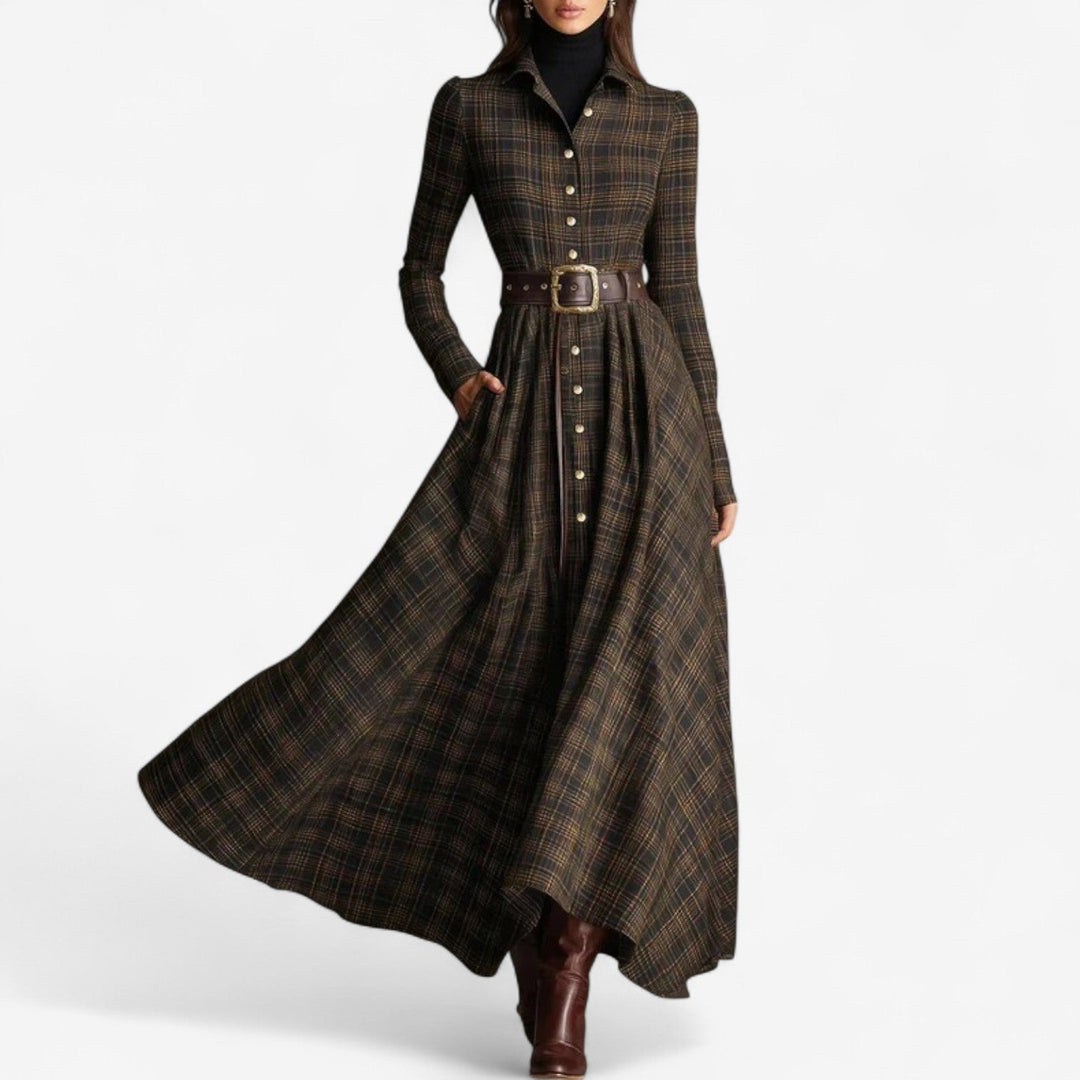 Farrah – Robe Maxi Inspirée Vintage