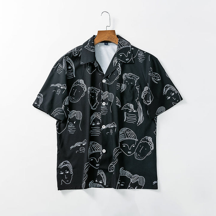 Lorenz - Chemise d'été à col cubain