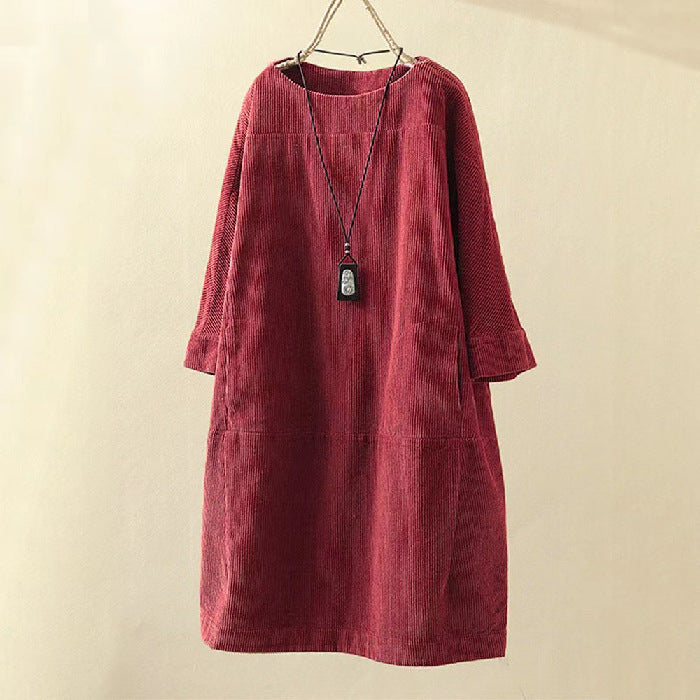 Yasie – Robe Midi Rétro Élégante pour un Charme Intemporel sans Effort