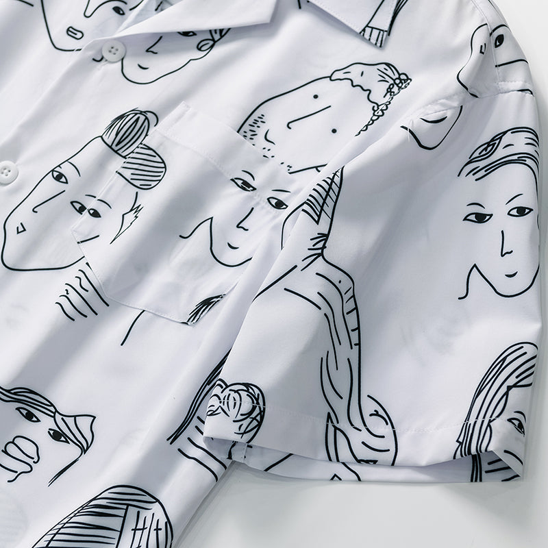 Lorenz - Chemise d'été à col cubain