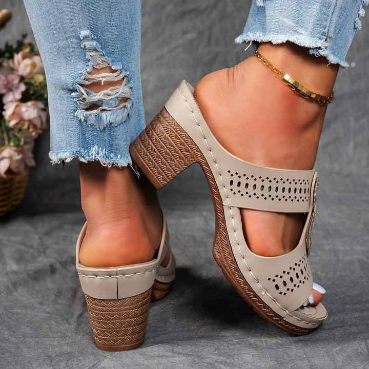 Linda | Sandales Orthopédiques à Talons Hauts Confort