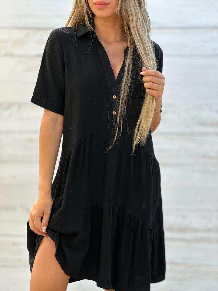 Lena - Robe d'été en lin décontractée