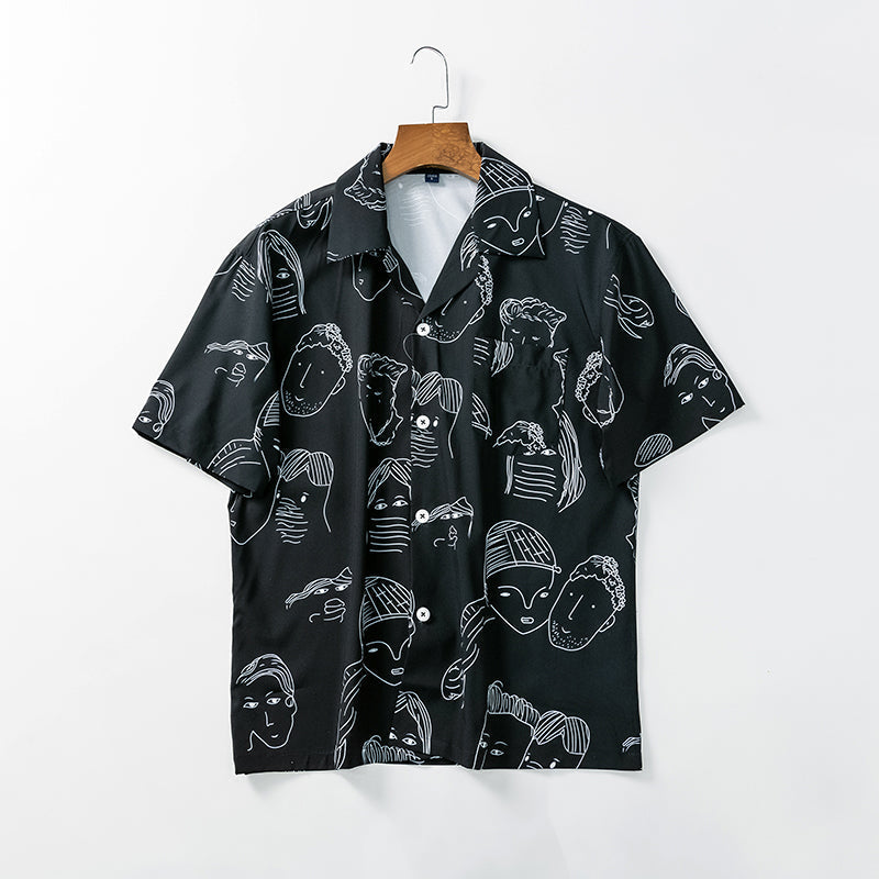 Lorenz - Chemise d'été à col cubain