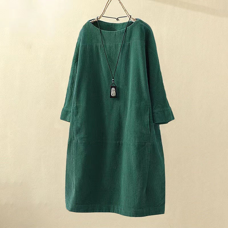 Yasie – Robe Midi Rétro Élégante pour un Charme Intemporel sans Effort
