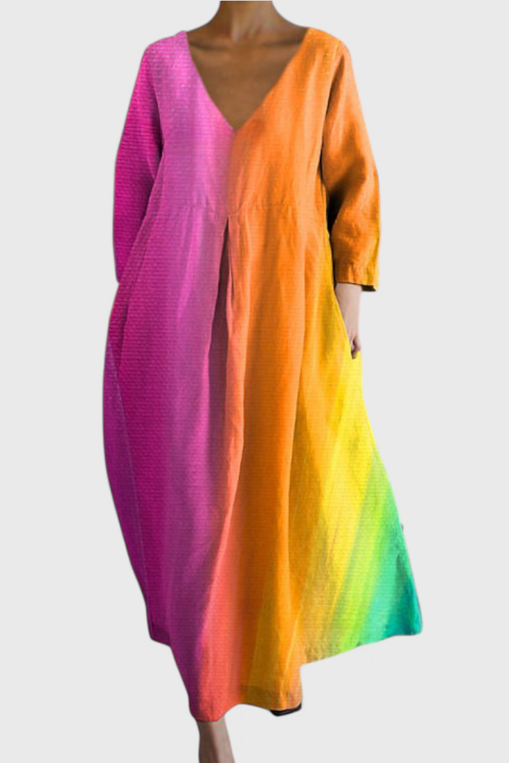Isalinde | Robe V-neck Confortable