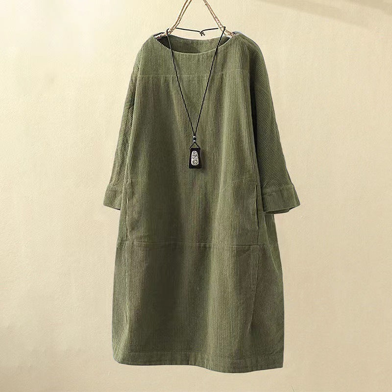 Yasie – Robe Midi Rétro Élégante pour un Charme Intemporel sans Effort