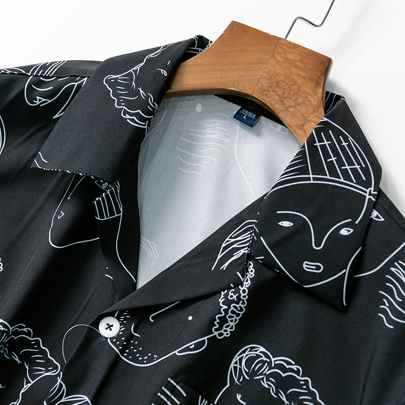 Lorenz - Chemise d'été à col cubain