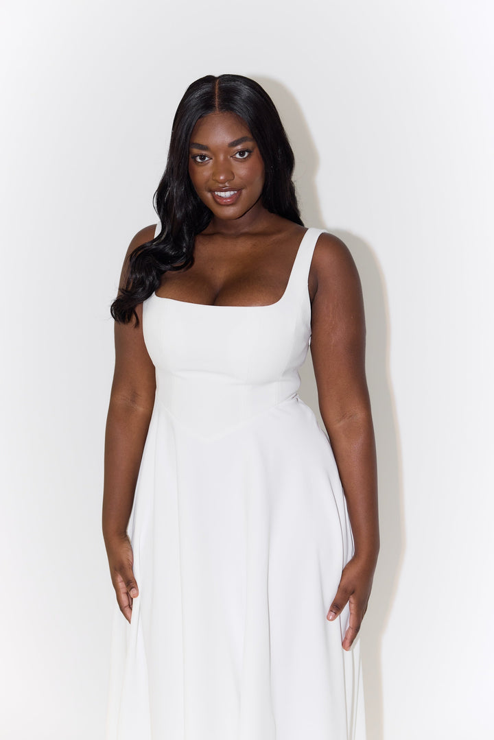 Leah - Robe Midi Flottante Intemporelle