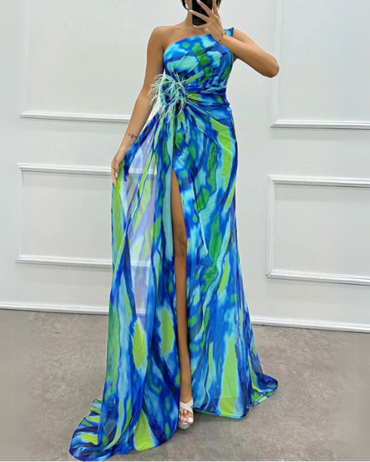 Wendy - Robe Drapée Vibrante