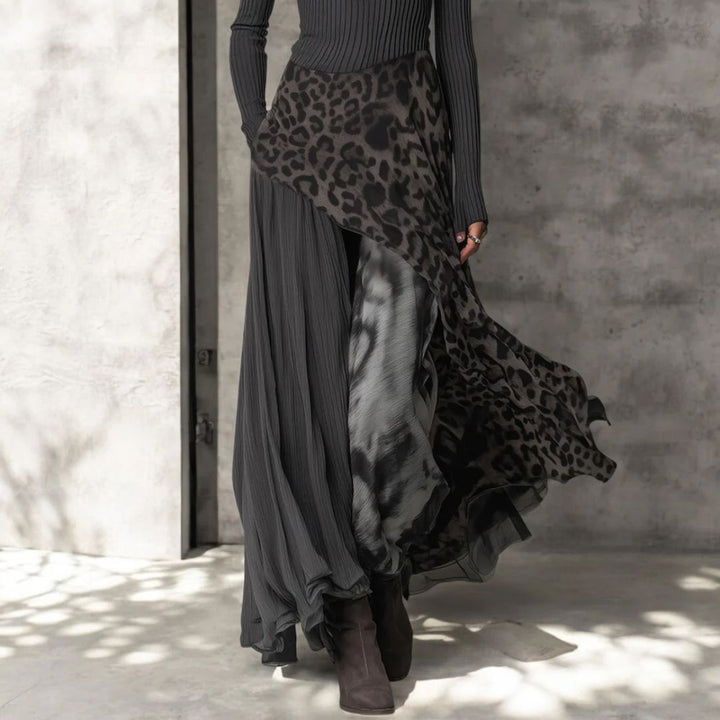 Rian - Robe Maxi Imprimé Léopard Longue