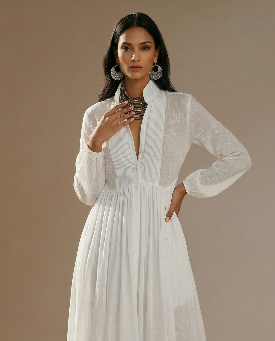 Becky – Robe Maxi en Lin Tendance
