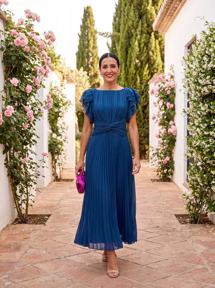Nellie – Robe Midi Élégante et Flottante