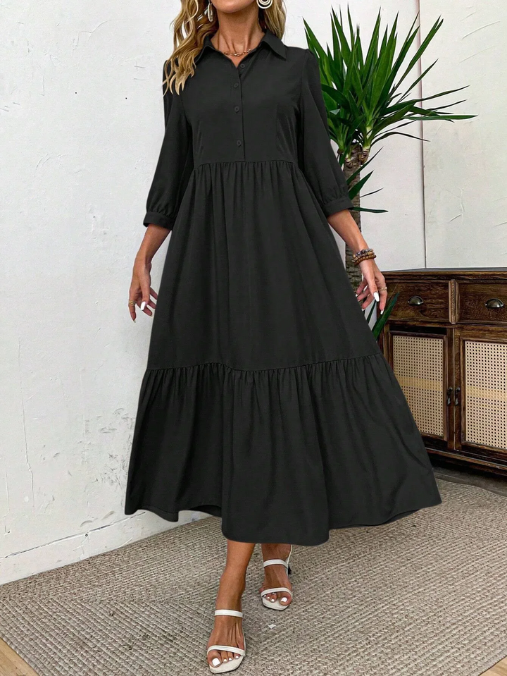 Lena - Robe chemise fluide