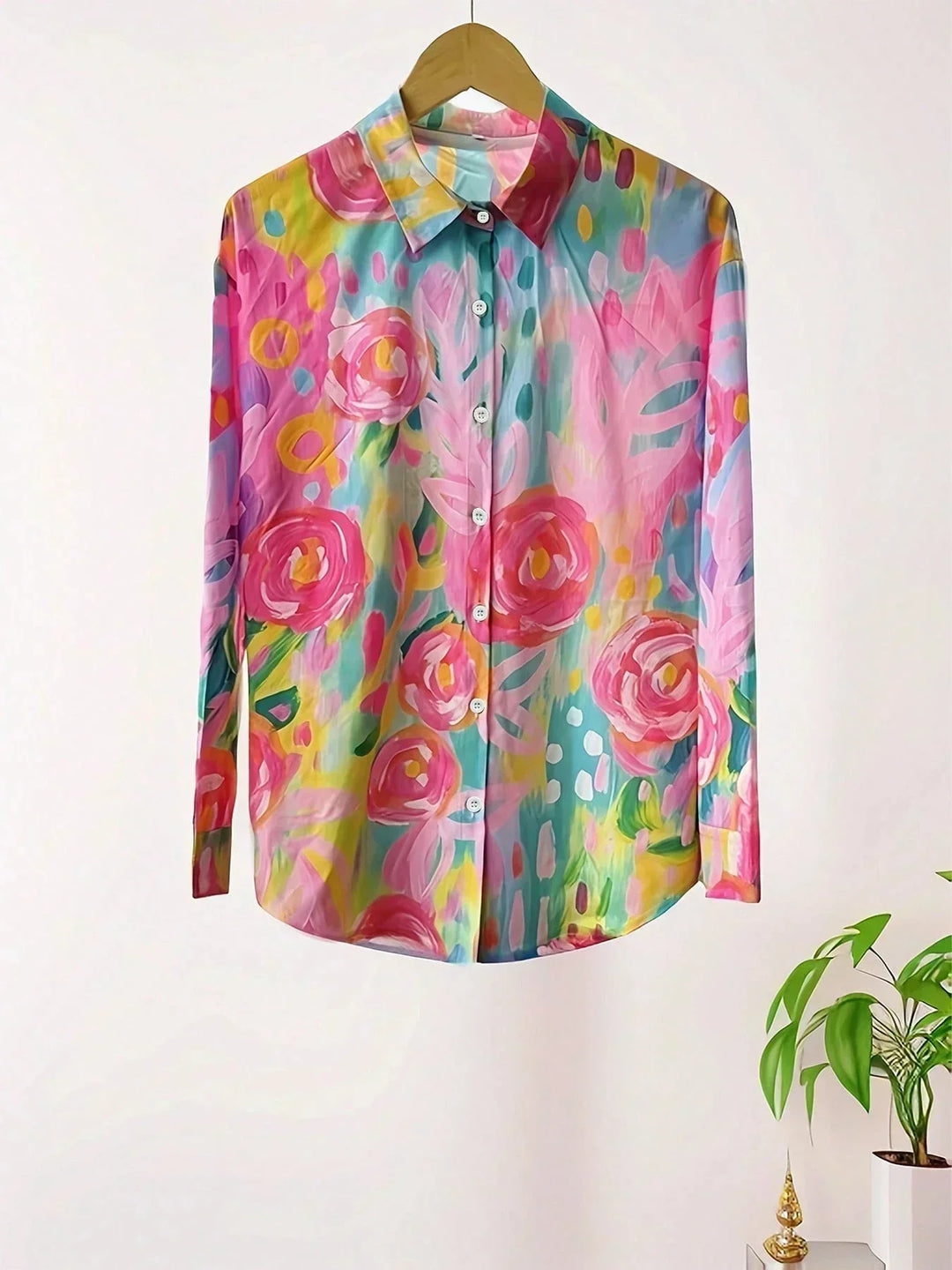 Catleen - Blouse légère imprimée colorée