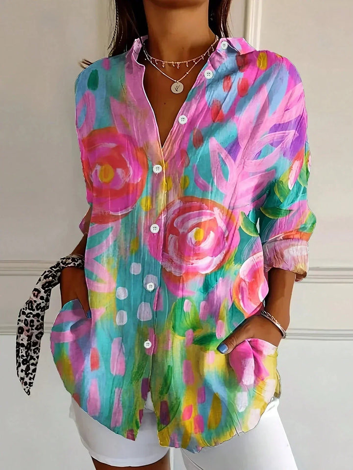Alerry - Blouse à Motifs Colorés