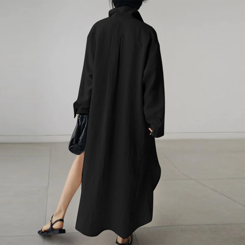 Lena - Robe Chemise Oversized Décontractée