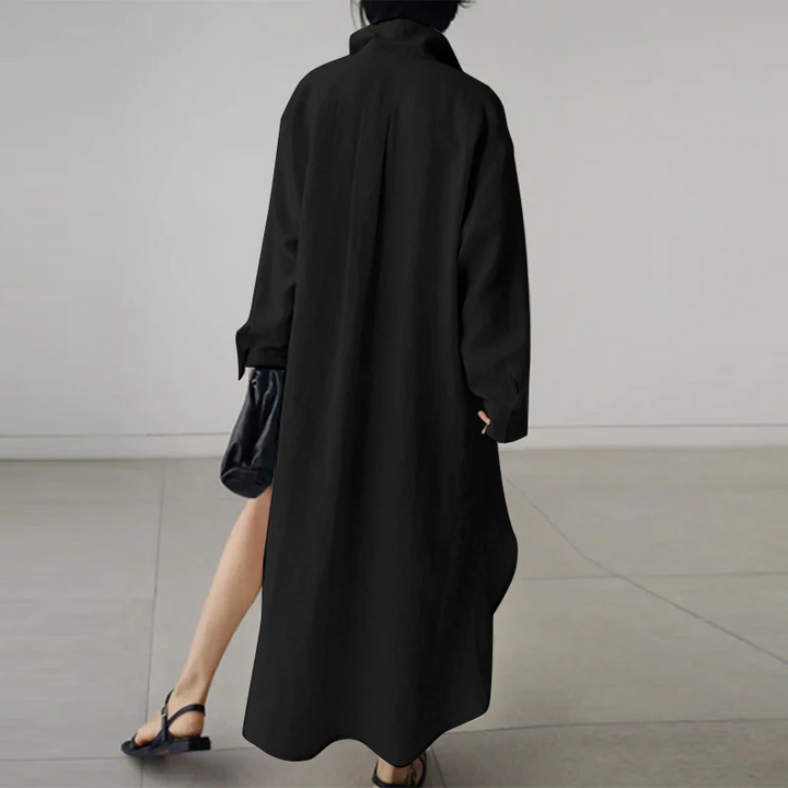 Lena - Robe Chemise Oversized Décontractée