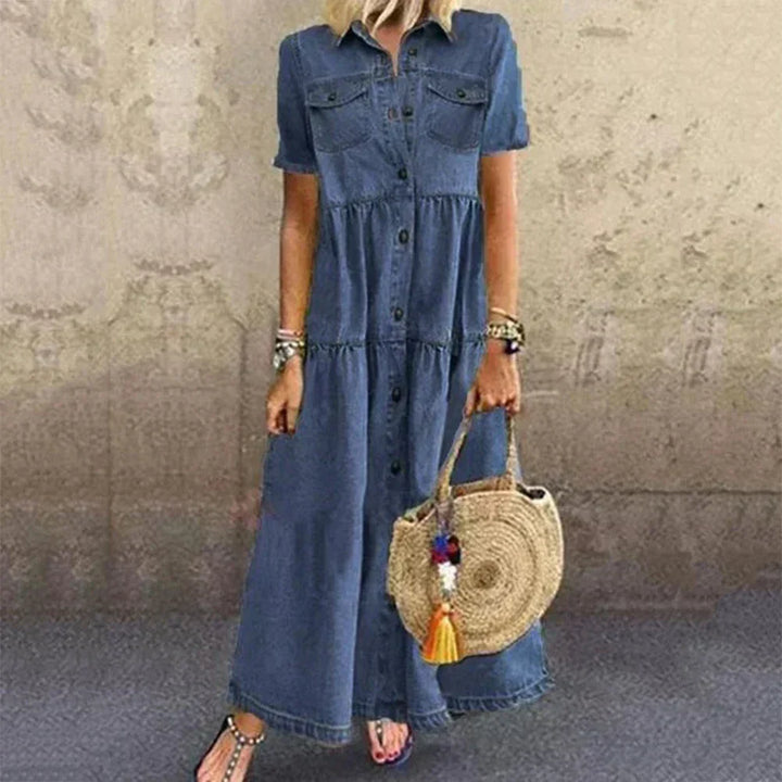 Vibeke | Robe en Denim Doux