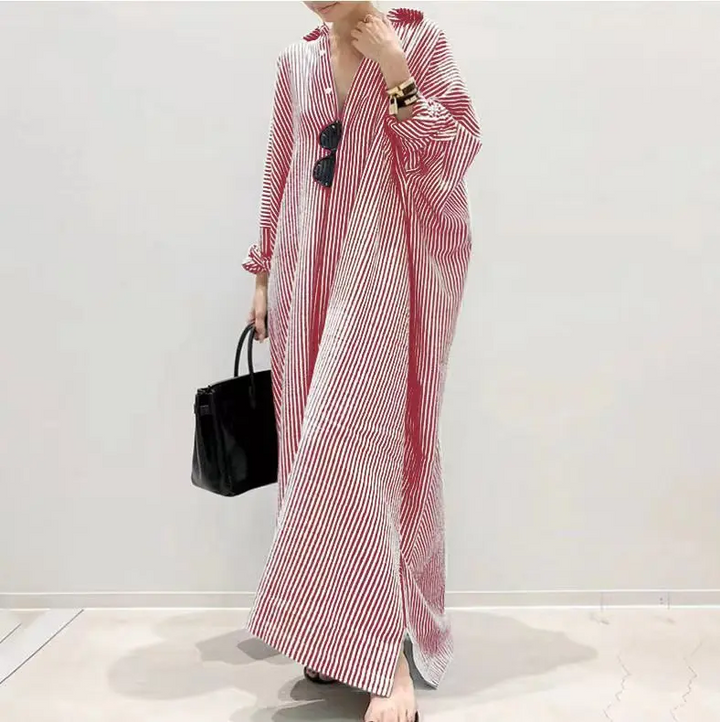 Lena - Robe chemise légèrement oversize