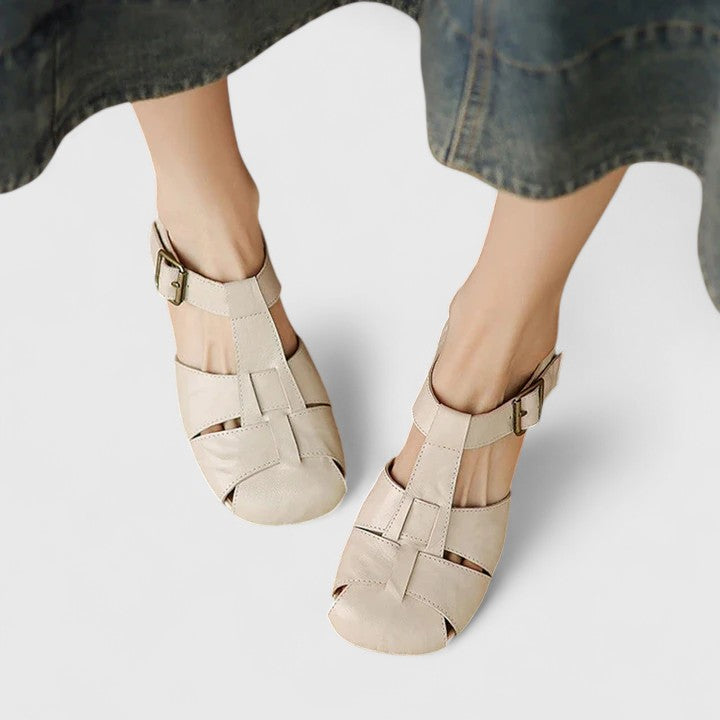 Madella – Sandales en cuir élégantes avec talon bloc
