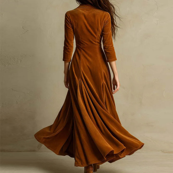 Mariane - Robe Maxi en Velours Intemporelle