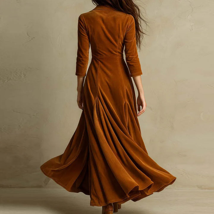 Mariane - Robe Maxi en Velours Intemporelle