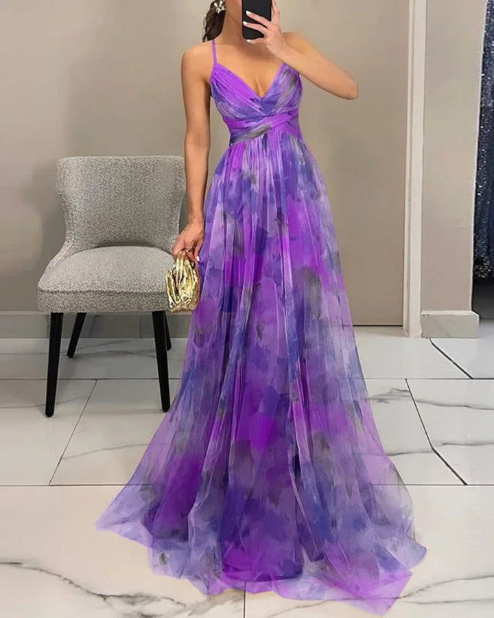 Merida - Robe Maxi en Chiffon Floral