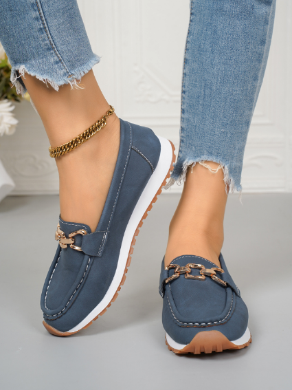 Chloe - Mocassins Orthopédiques à Boucle Plate