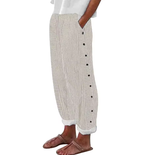Sharon | Pantalons d'été amples rayés et confortables
