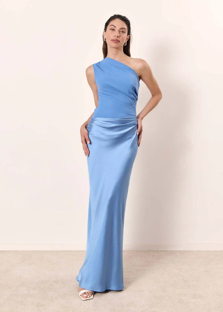 Lara - Robe Maxi avec une Guilt en Satin