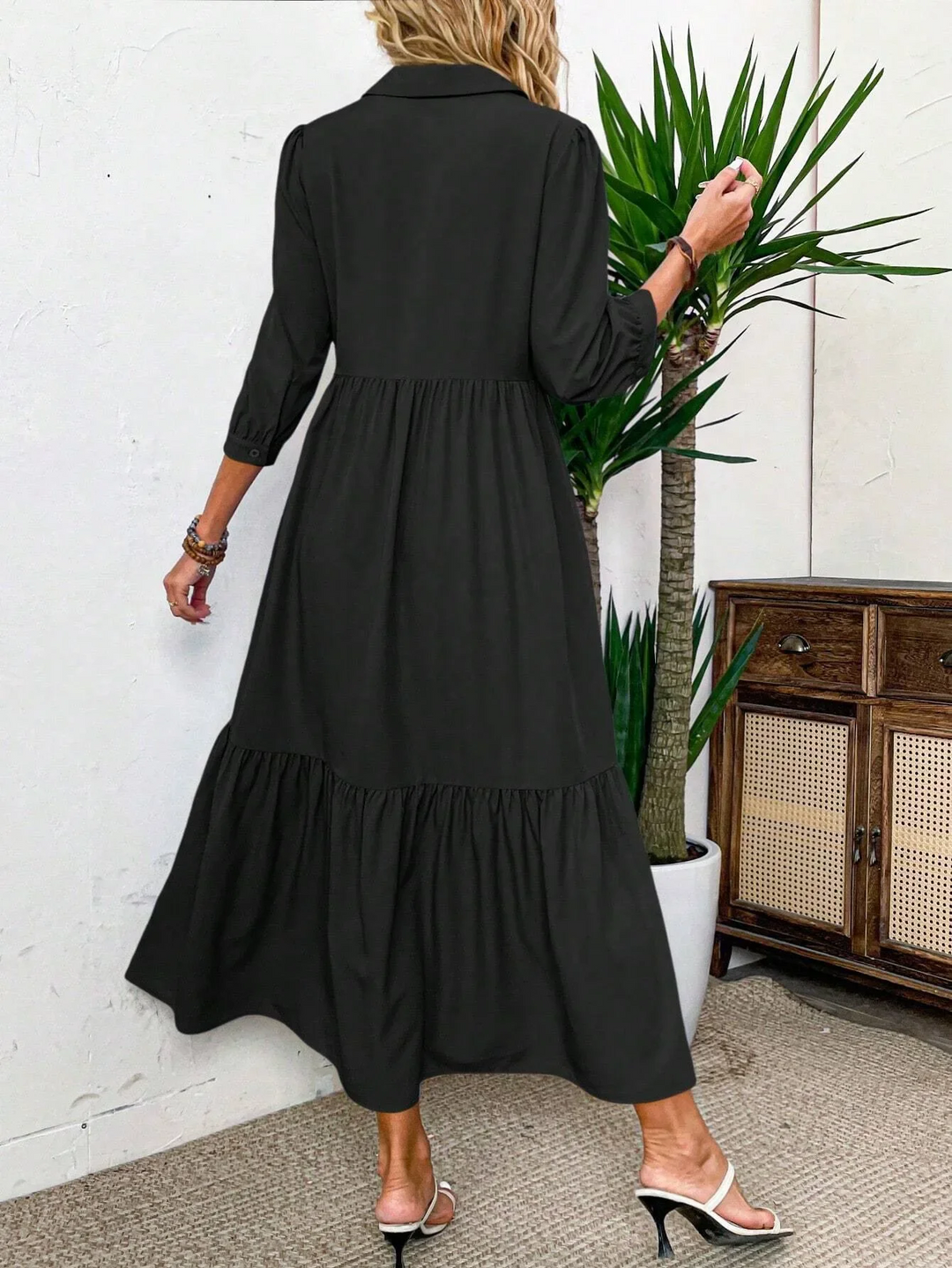 Lena - Robe chemise fluide