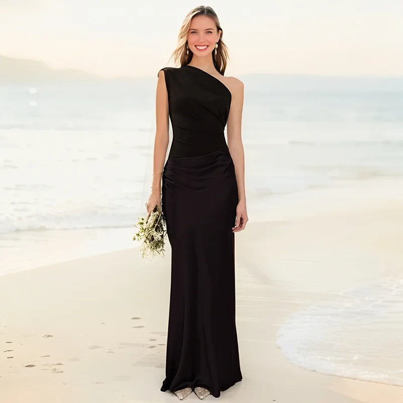 Lara - Robe Maxi avec une Guilt en Satin