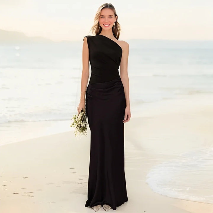 Lara - Robe Maxi avec une Guilt en Satin