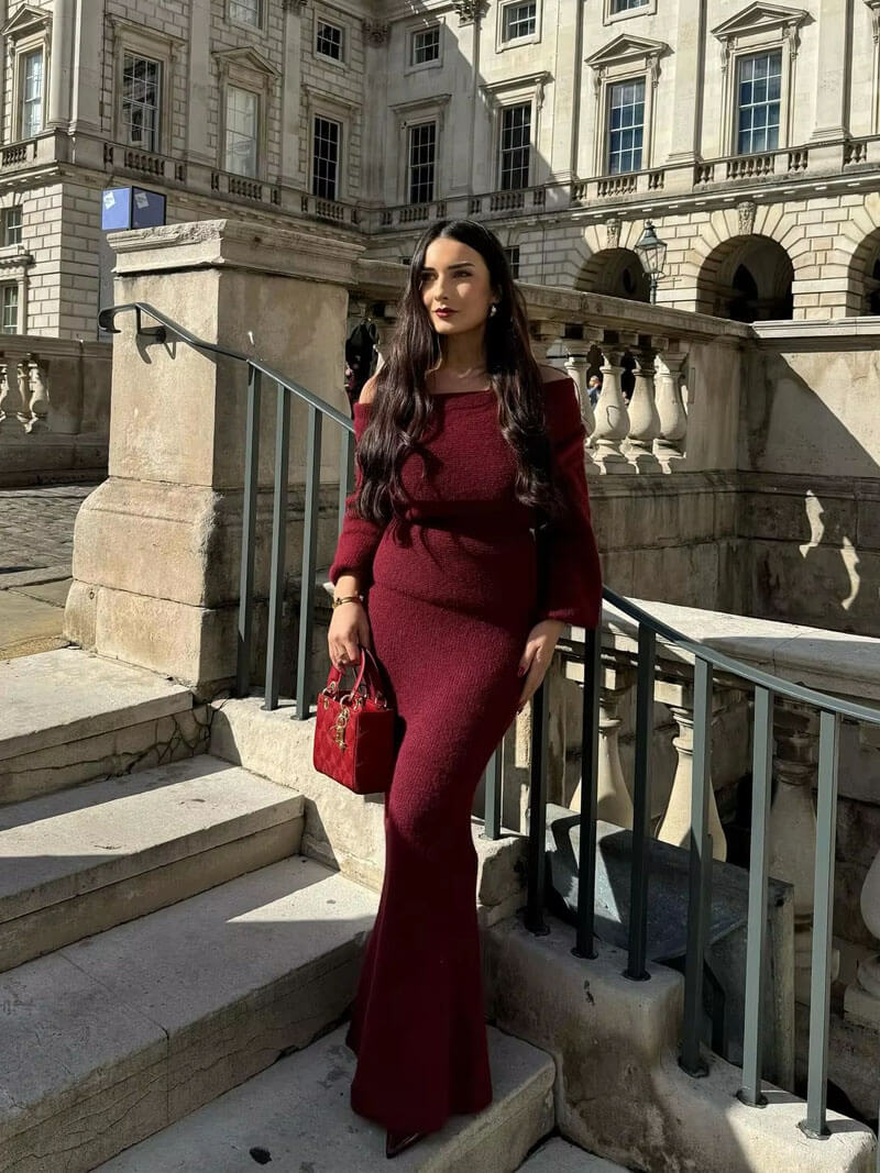 Robe Maxi Tricotée Calista