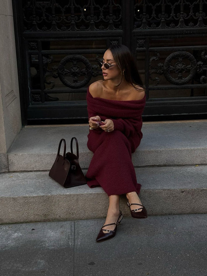 Robe Maxi Tricotée Calista