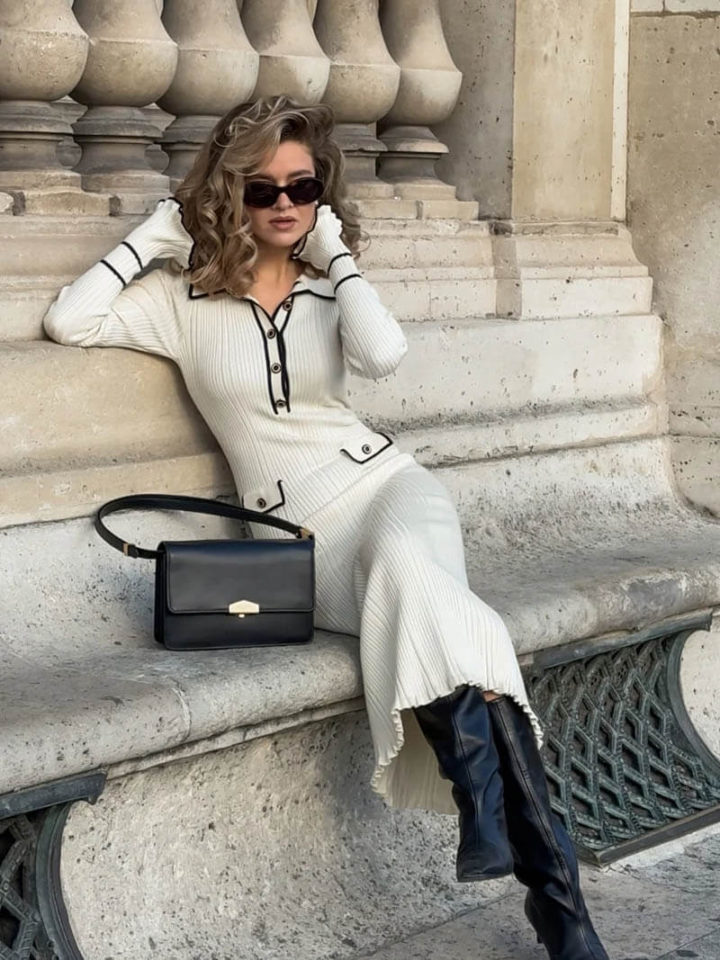 Robe midi Leonor