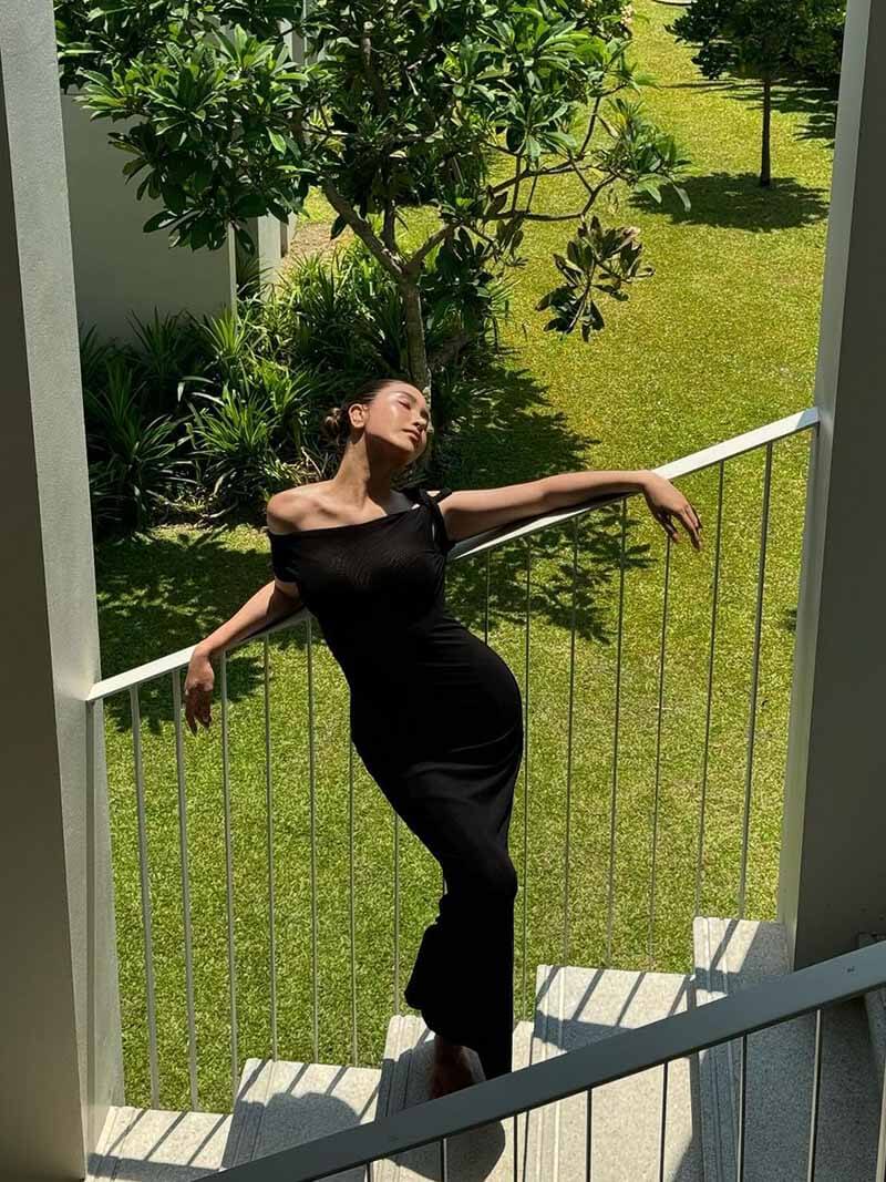 Robe maxi torsadée Kylie