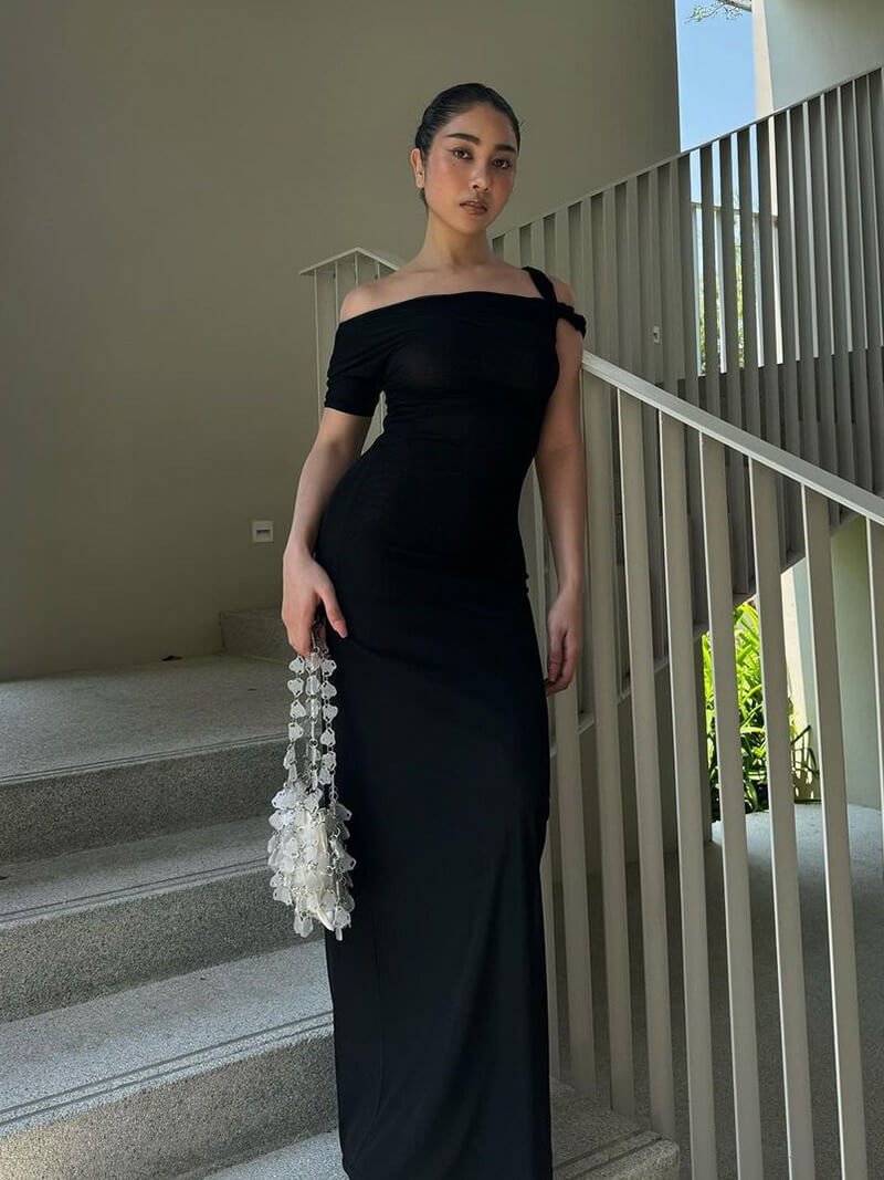 Robe maxi torsadée Kylie