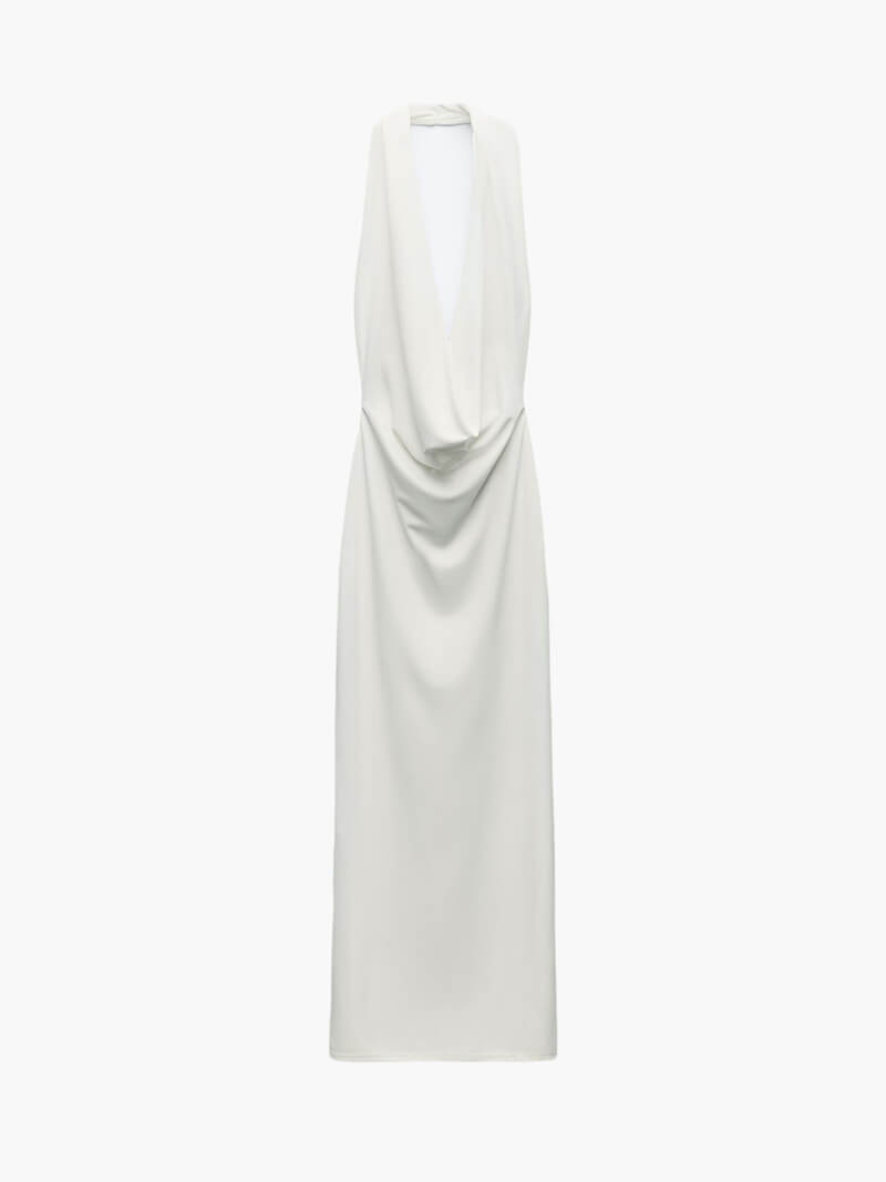 Robe maxi Deep V-Neck de Venise